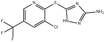 3-([3-CHLORO-5-(TRIFLUOROMETHYL)-2-PYRIDINYL]SULFANYL)-1H-1,2,4-TRIAZOL-5-AMINE Struktur