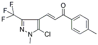 3-[5-CHLORO-1-METHYL-3-(TRIFLUOROMETHYL)-1H-PYRAZOL-4-YL]-1-(4-METHYLPHENYL)PROP-2-EN-1-ONE Struktur