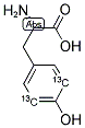 L-TYROSINE (PHENOL-3,5-13C2) Struktur