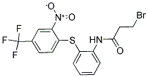 N1-(2-([2-NITRO-4-(TRIFLUOROMETHYL)PHENYL]THIO)PHENYL)-3-BROMOPROPANAMIDE Struktur