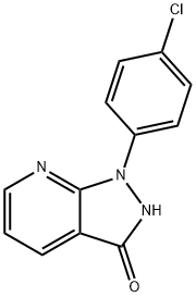 1-(4-CHLOROPHENYL)-1,2-DIHYDRO-3H-PYRAZOLO[3,4-B]PYRIDIN-3-ONE Struktur