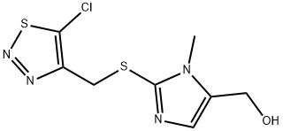 (2-([(5-CHLORO-1,2,3-THIADIAZOL-4-YL)METHYL]SULFANYL)-1-METHYL-1H-IMIDAZOL-5-YL)METHANOL Struktur