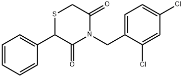 4-(2,4-DICHLOROBENZYL)-2-PHENYL-3,5-THIOMORPHOLINEDIONE Struktur