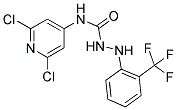 N1-(2,6-DICHLORO-4-PYRIDYL)-2-[2-(TRIFLUOROMETHYL)PHENYL]HYDRAZINE-1-CARBOXAMIDE Struktur