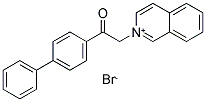 2-(2-[1,1'-BIPHENYL]-4-YL-2-OXOETHYL)ISOQUINOLINIUM BROMIDE Struktur