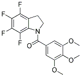 4,5,6,7-TETRAFLUORO-2,3-DIHYDRO-1-(3,4,5-TRIMETHOXYBENZOYL)-(1H)-INDOLE Struktur