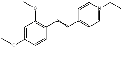 4-(2,4-DIMETHOXYSTYRYL)-1-ETHYLPYRIDINIUM IODIDE Struktur