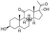 5-ALPHA-PREGNAN-3-BETA, 17-DIOL-11,20-DIONE Struktur