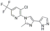 3-CHLORO-2-[2-METHYL-4-(1H-PYRAZOL-5-YL)-1H-IMIDAZOL-1-YL]-5-(TRIFLUOROMETHYL)PYRIDINE Struktur