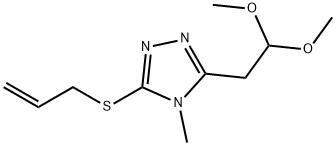 2-[5-(ALLYLSULFANYL)-4-METHYL-4H-1,2,4-TRIAZOL-3-YL]-1-METHOXYETHYL METHYL ETHER Struktur