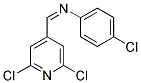 N1-[(2,6-DICHLORO-4-PYRIDYL)METHYLIDENE]-4-CHLOROANILINE Struktur