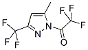 1-TRIFLUOROACETYL-3(5)-TRIFLUOROMETHYL-5(3)-(METHYL)PYRAZOLE Struktur