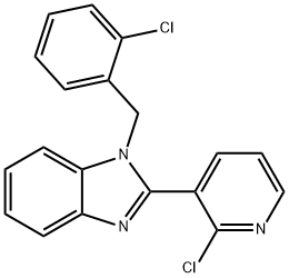 1-(2-CHLOROBENZYL)-2-(2-CHLORO-3-PYRIDINYL)-1H-1,3-BENZIMIDAZOLE Struktur