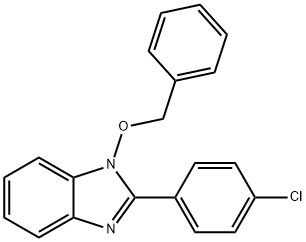 1-(BENZYLOXY)-2-(4-CHLOROPHENYL)-1H-1,3-BENZIMIDAZOLE Struktur