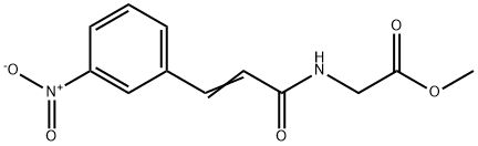 METHYL 2-(3-(3-NITROPHENYL)PROP-2-ENOYLAMINO)ACETATE Struktur