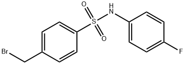 ((4-(BROMOMETHYL)PHENYL)SULFONYL)(4-FLUOROPHENYL)AMINE Struktur