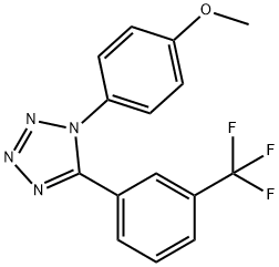 1-(4-METHOXYPHENYL)-5-[3-(TRIFLUOROMETHYL)PHENYL]-1H-1,2,3,4-TETRAAZOLE Struktur