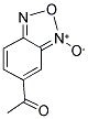 6-ACETYL-2,1,3-BENZOXADIAZOL-1-IUM-1-OLATE Struktur