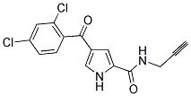 4-(2,4-DICHLOROBENZOYL)-N-(2-PROPYNYL)-1H-PYRROLE-2-CARBOXAMIDE Struktur