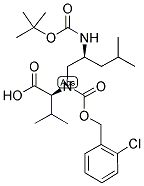 BOC-LEU-PSI-[CH2N(2-CL-Z)]-VAL-OH Struktur