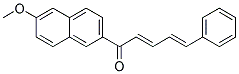 1-(6-METHOXY-2-NAPHTHYL)-5-PHENYLPENTA-2,4-DIEN-1-ONE Struktur