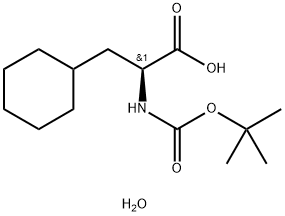 BOC-3-CYCLOHEXYL-L-ALANINE HYDRATE Struktur