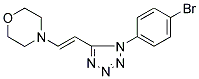 4-(2-[1-(4-BROMOPHENYL)-1H-TETRAAZOL-5-YL]VINYL)MORPHOLINE Struktur