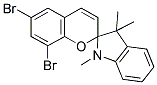 6,8-DIBROMO-1',3'-DIHYDRO-1',3',3'-TRIMETHYLSPIRO[2H-1-BENZOPYRAN-2,2'-(2H)-INDOLE] Struktur