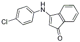 3-((4-CHLOROPHENYL)AMINO)INDEN-1-ONE Struktur