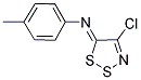 N-(4-CHLORO-5H-1,2,3-DITHIAZOL-5-YLIDEN)-4-METHYLANILINE Struktur