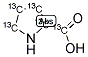 L-PROLINE (U-13C5) Struktur