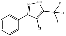 4-CHLORO-3-(TRIFLUOROMETHYL)-5-(PHENYL)PYRAZOLE Struktur