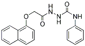 1-(2-(1-NAPHTHYLOXY)ACETYL)-4-PHENYLSEMICARBAZIDE Struktur