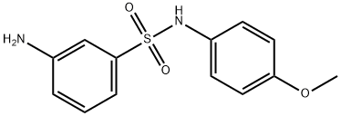 3-AMINO-N-(4-METHOXY-PHENYL)-BENZENESULFONAMIDE Struktur