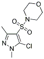 4-[(5-CHLORO-1,3-DIMETHYL-1H-PYRAZOL-4-YL)SULFONYL]MORPHOLINE Struktur