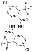 N'3-([6-CHLORO-4-(TRIFLUOROMETHYL)-3-PYRIDYL]CARBONYL)-6-CHLORO-4-(TRIFLUOROMETHYL)PYRIDINE-3-CARBOHYDRAZIDE Struktur