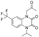 1-ISOPROPYL-4-(2-OXOPROPYL)-6-(TRIFLUOROMETHYL)-2,3(1H,4H)-QUINOXALINEDIONE Struktur