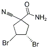 3,4-DIBROMO-1-CYANOCYCLOPENTANE-1-CARBOXAMIDE Struktur