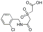 2-((2-[(2-CHLOROBENZYL)AMINO]-2-OXOETHYL)SULFONYL)ACETIC ACID Struktur