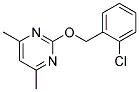 2-[(2-CHLOROBENZYL)OXY]-4,6-DIMETHYLPYRIMIDINE Struktur