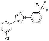 4-(3-CHLOROPHENYL)-1-[3-(TRIFLUOROMETHYL)PHENYL]-1H-PYRAZOLE Struktur