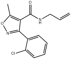 (3-(2-CHLOROPHENYL)-5-METHYLISOXAZOL-4-YL)-N-PROP-2-ENYLFORMAMIDE Struktur