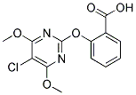 2-[(5-CHLORO-4,6-DIMETHOXYPYRIMIDIN-2-YL)OXY]BENZOIC ACID Struktur