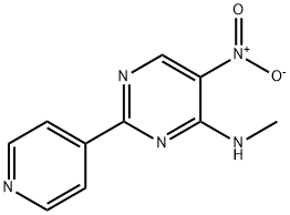 N-METHYL-5-NITRO-2-(4-PYRIDINYL)-4-PYRIMIDINAMINE Struktur