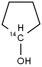 CYCLOPENTANOL, [1-14C] Struktur