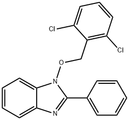 1-[(2,6-DICHLOROBENZYL)OXY]-2-PHENYL-1H-1,3-BENZIMIDAZOLE Struktur