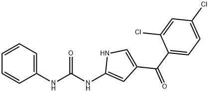 N-[4-(2,4-DICHLOROBENZOYL)-1H-PYRROL-2-YL]-N'-PHENYLUREA Struktur