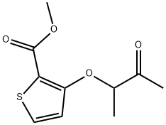 METHYL 3-(1-METHYL-2-OXOPROPOXY)-2-THIOPHENECARBOXYLATE Struktur