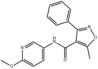 N-(6-METHOXY(3-PYRIDYL))(5-METHYL-3-PHENYLISOXAZOL-4-YL)FORMAMIDE Struktur