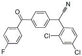 2-(2,4-DICHLOROPHENYL)-2-[4-(4-FLUOROBENZOYL)PHENYL]ACETONITRILE Struktur